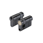 35/10 6 Pin Single Euro Cylinder KA - Black