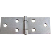 Steel Back Flap Hinge 80 x 28mm (Pair) - Galvanized