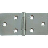 2½inch Uncranked Back Flap Hinge (Pair) - Zinc