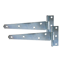 10inch Metal T Hinge (Pair) - BZP