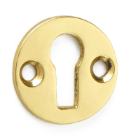 Escutcheon 22mm Round - Brass