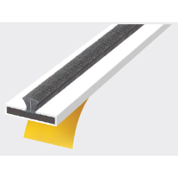 20mm x 4mm Intumescent Fire & Smoke Strip 2.1m (60min) - White (Grey Brush)