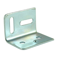 Stretcher Plate - 38 x 25 x 29mm (4) - Zinc