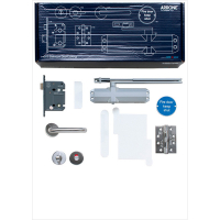 Fire Door Kit Lever Latch - Brass