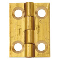 1inch Solid Drawn Butt Hinges (Pair) - Brass Self Coloured