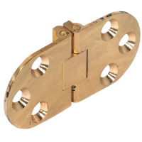 Self Supporting Folding Table Hinge (Pair) - Satin Brass