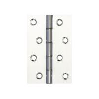 102mm x 67 x 3.5mm DPBW Hinge (Pair) - Polished Chrome