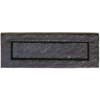 Traditional Letter Plate - Black Antique
