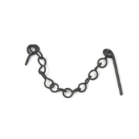 Kirkpatrick - Pin with Chain for Thumb Latch 3619 - Black