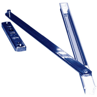 Euro Door Restrictor Stay for PVC Doors - 280mm - Zinc