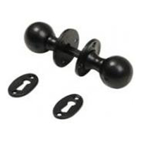 Kirkpatrick (C387) - Ball Mortice Knob Set 1 ¾inch - Black