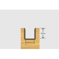 Exitex Retaining Profile 3m (Pack 10) - White