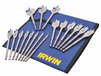 Irwin 17 Piece Flat Wood Bit Set