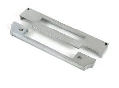 Satin Stainless Steel &frac12;" Euro Sash Lock Rebate Kit