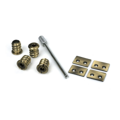 19mm Flush Sash Stops with Key (Pack of 4)