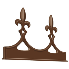 Exitex - Aluminium Fleur de Lys Crests