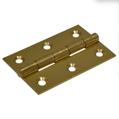 2.5Inch Steel Butt Hinge (Pair) - Electro Brass