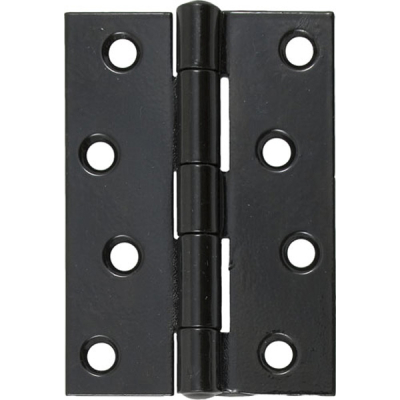 4Inch Heavy Duty Steel Butt Hinge (Pair) - Black