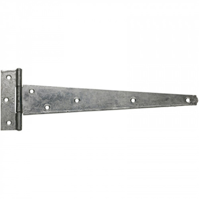 12Inch Metal Medium T Hinge (Pair) - Galvanised