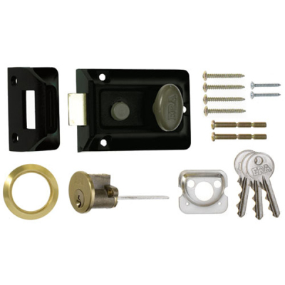 Yale Night Latch 60mm Backset - Black Case