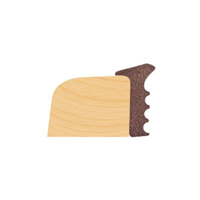 EPDM LS 3.4 x 13.5mm Dry Glaze 100m Roll - Black