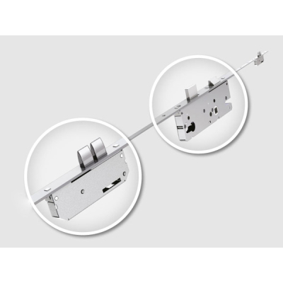 Winkhaus 2.1m Thunderbolt Size 2 Espag Lock 45mm backset Square Ends - 20mm FP