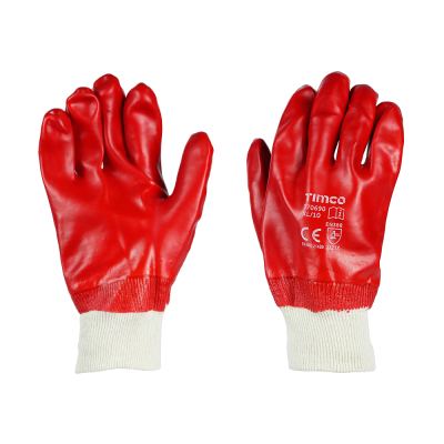 PVC Fully Coated Gloves - Large (Size 9)