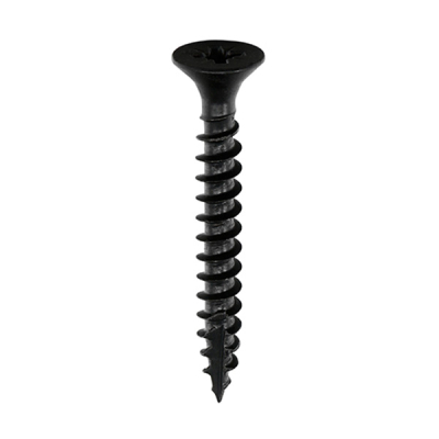 7Inch x 1Inch Black Pozi Countersunk screws (200)