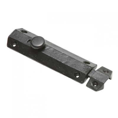 Kirkpatrick (5170) - 6Inch Surface Flush Door Bolt + 2 Keeps - Black