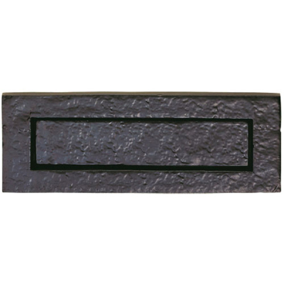 Traditional Letter Plate - Black Antique