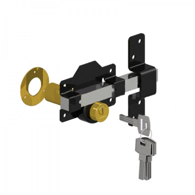 Gatemate Double Lock Bolt 2.75Inch KA - Black