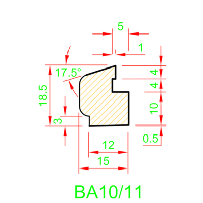 Exiwood Secret Nail Glazing Bead (BA10/11) 18.5mm x 15mm x 3m White (Pack 10)