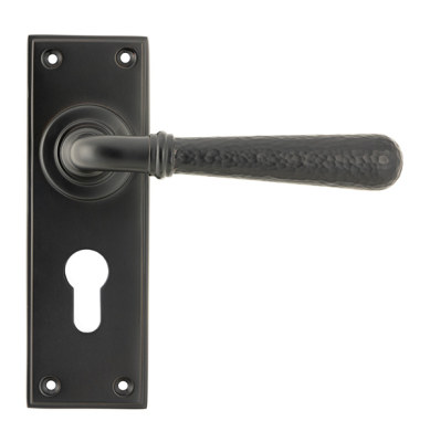 From the Anvil Hammered Newbury Lever Handle Set