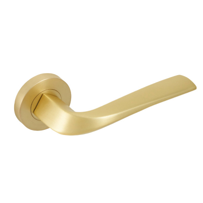 Insignia Lanza Lever Handles on Rose (Set)
