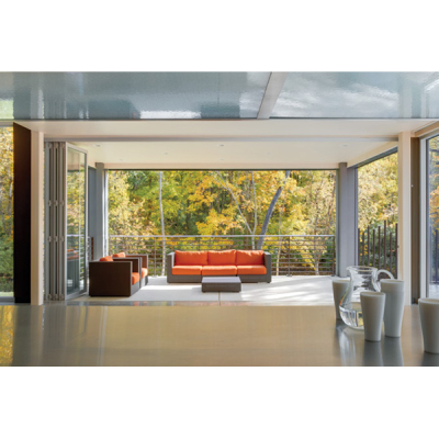 Centor E3 3L 2R Bi-Folding Kit - 4000mm Tracks, No Seals, SSS Finish (Opening Outwards)